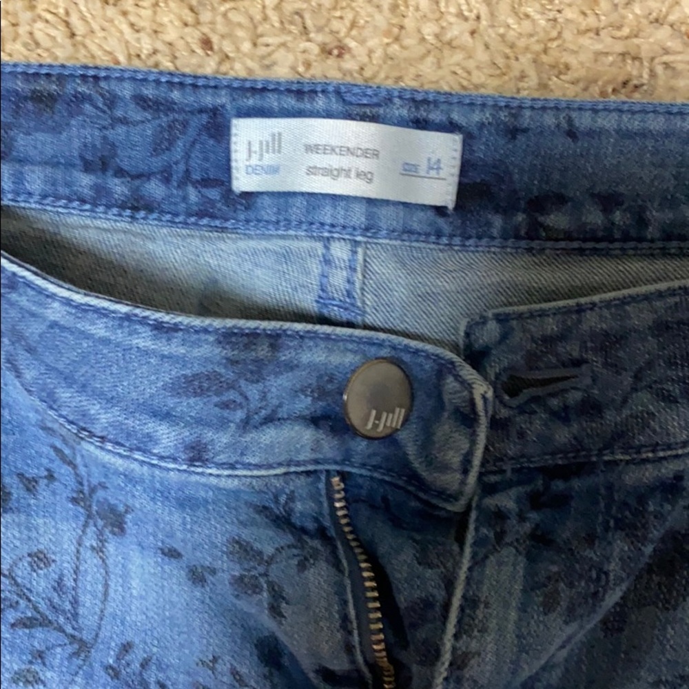 J Jill weekender straight leg size 14